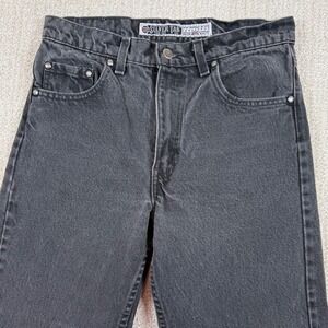 Levi's SilverTab Mens 30x32 Black Vintage 525 Tapered Denim Jeans Made USA *Read